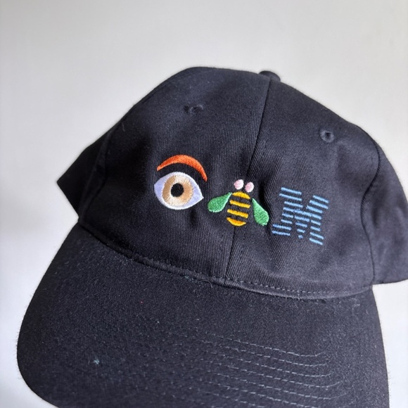 RARE Vintage IBM Computers promo hat techwear software dad hat strapback - Picture 2 of 7